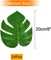 24 Pcs Artificial Tropical Leaves Hawaiian Luau Party Decor Medium Simulation Tropical Monstera Plant Leaves for Safari Jungle Beach Theme Birthday Party Decorations Supplies